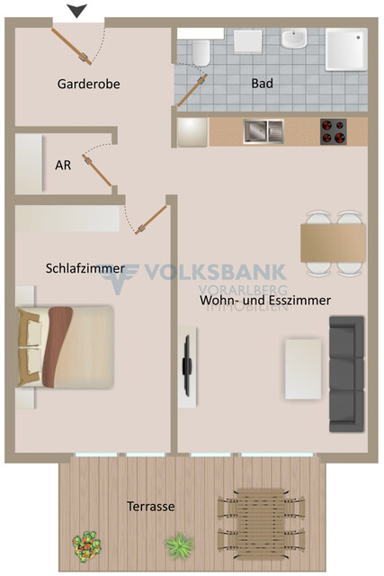 Stilvolle 2-Zimmerwohnung mit hochwertiger Ausstattung!