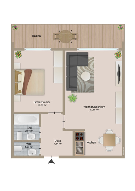 GEWIDMETE FERIENWOHNUNG MIT FANTASTISCHER AUSSICHTLAGE