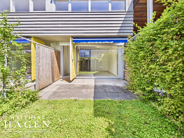 Reihenhauscharakter mit Garten und Dachterrasse