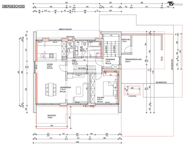 Rankweil: Wohnen mit Weitblick: Stilvolle 4,5-Zimmer-Maisonette mit XXL-Terrasse, Pergola & Zukunftsoption Büro/Praxis, 1 Garage, 1 Carport-Stellplatz