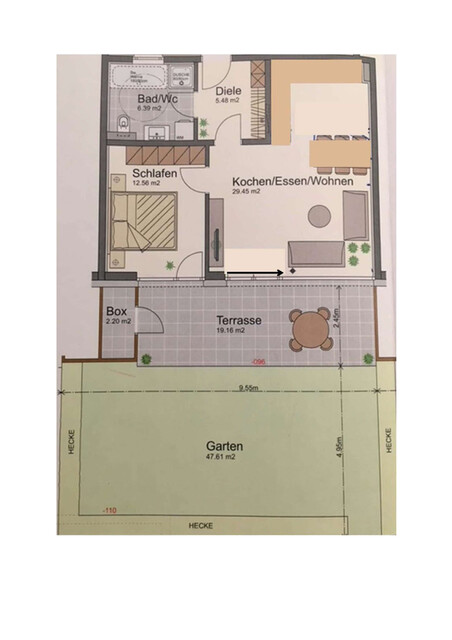 GEPFLEGTE GARTENWOHNUNG IN TOPLAGE