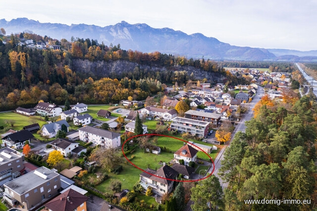 Charmanter Altbestand (Einfamilienhaus) mit großem Grundstück in traumhafter Lage in Feldkirch-Tosters