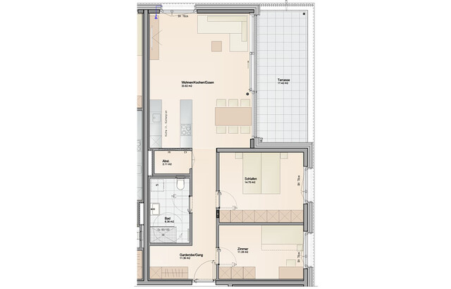 3-Zimmer Terrassenwohnung mit Preisvorteil (Top B05)