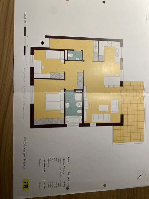 Provisionsfreie, geräumige 77,5m2 Wohnung in gepflegter, sehr ruhiger Wohnanlage, inklusive 2 Tiefgaragenplätzen und großem Balkon mit perfekter Fernsicht