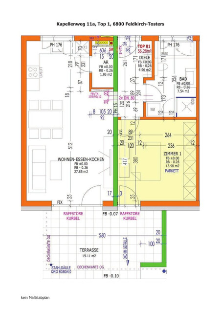 Wohnen mit Gartenmomenten: Tolle 2-Zimmerwohnung in Feldkirch-Tosters zu vermieten!
