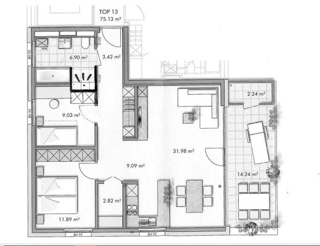 Wohnperle in Bludesch - 3 Zimmerwohnung mit Balkon - PROVISIONSFREI!