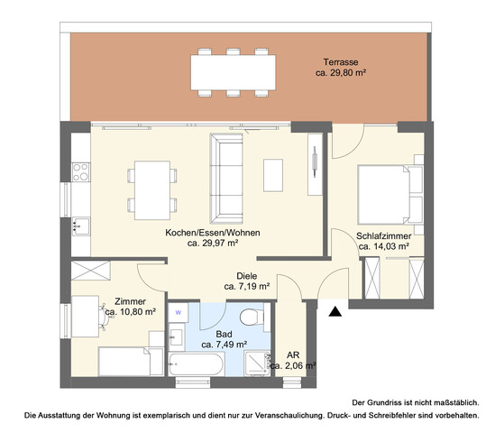 Wunderschöne 3 Zimmer Penthouse Wohnung mit toller Sonnenterrasse