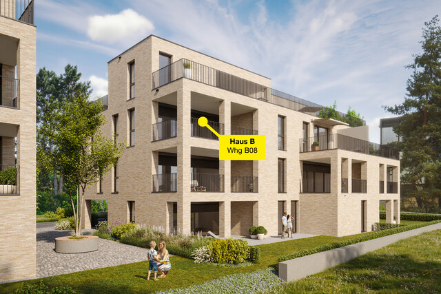 3-Zimmer-Terrassenwohnung in Stadtnähe | B08