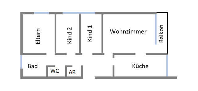 Attraktive 4-Zimmer-Wohnung mit Balkon in zentraler Lage von Höchst