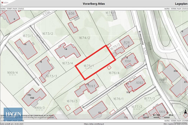 Flexibel teilbares großzügiges Baugrundstück ca. 562,50 m²