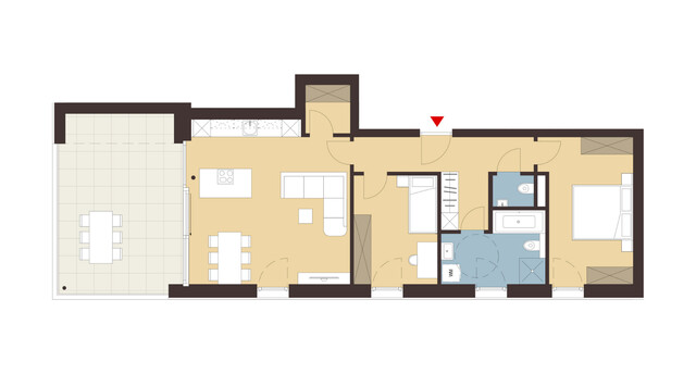 3-Zimmerwohnung mit Terrasse| B06