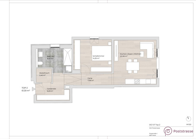 Wohnung im Erstbezug! Top moderne 2-Zimmer-Wohnung in Hard