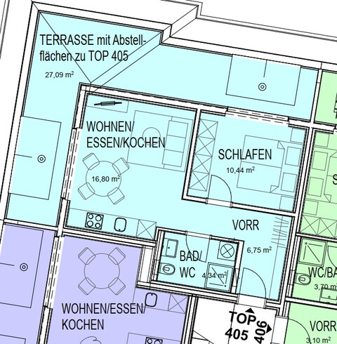 Erstklassige 2-Zimmerwohnung in ruhiger und zentraler Lage in Dornbirn zu vermieten
