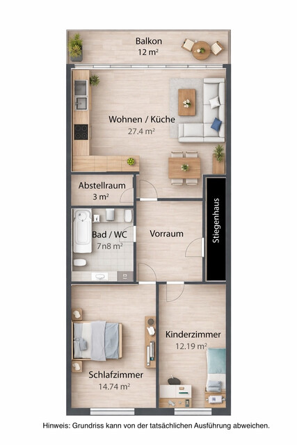 Maklerfreie 3-Zimmerwohnung mit Balkon & Carport in Rankweil – Nähe Badesee & Hirschmann