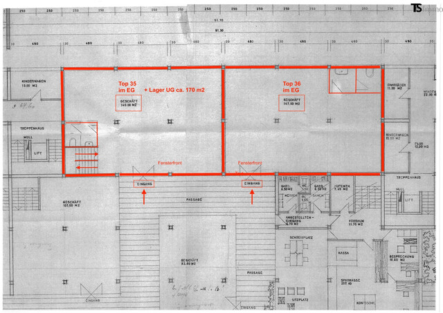 FRASTANZ: Ca. 140 m² Geschäftsfläche im Erdgeschoss | ca. 170 m² Lager im Untergeschoss | Kundenparkplätze | zentrumsnah