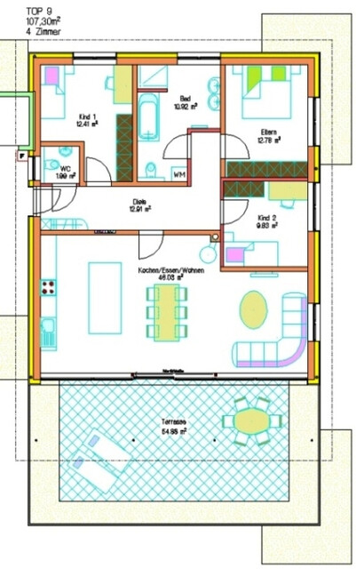 Sehr schöne, ruhige 4 Zimmer Penthousewohnung in Fußach