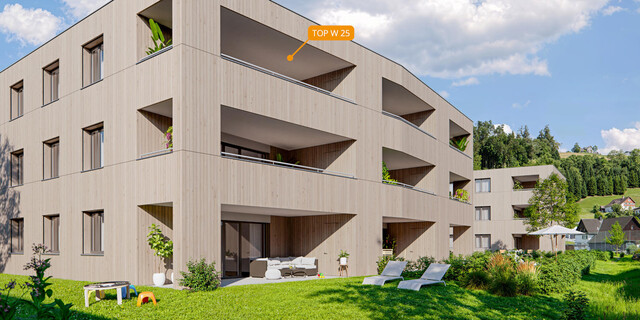 4-Zi-Dachgeschosswohnung TOP 25 in Muntlix, Hauptstraße 31+33