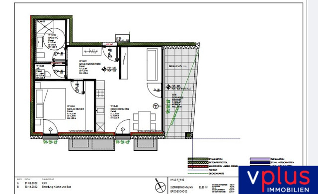 Erstbezug! Moderne 2 Zimmer-Wohnung mit großem Gartenanteil