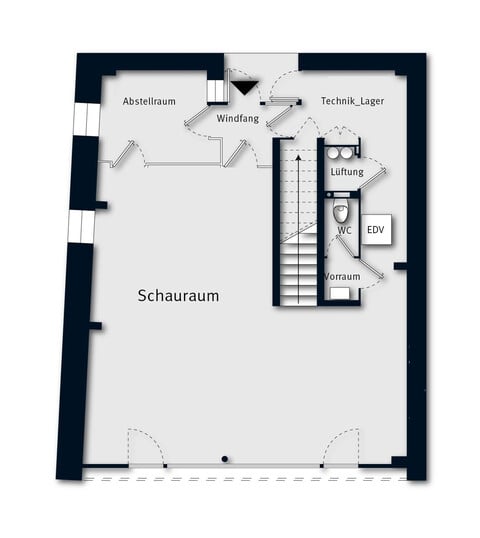 73 m² Schauraum mit großzügigen Büroflächen in Röthis zu mieten