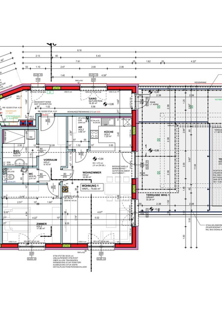 Neubau - Wunderschöne 3 Zimmer-Wohnung mit großzügiger Terrasse