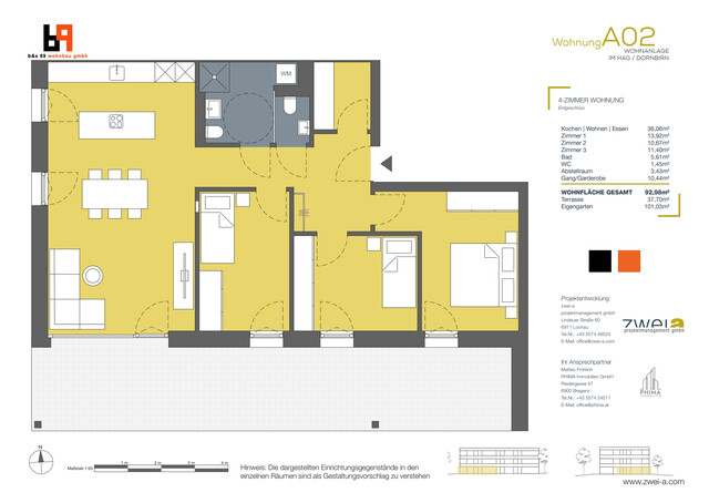 4- Zimmer Gartenwohnung DORNBIRN / IM HAG (TopA2)