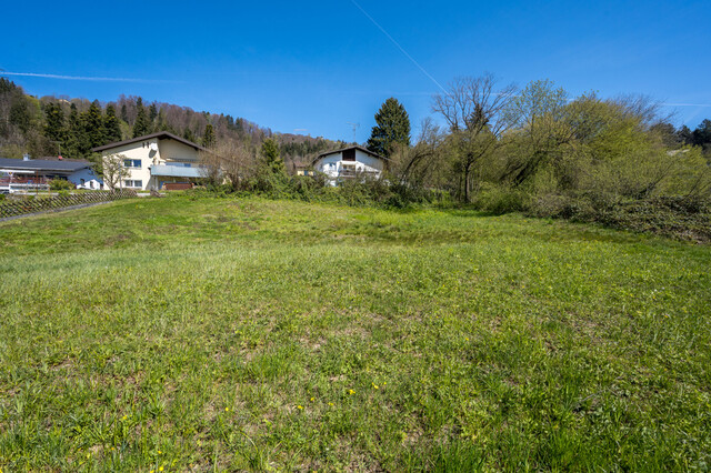 Schönes Grundstück in leichter Hanglage