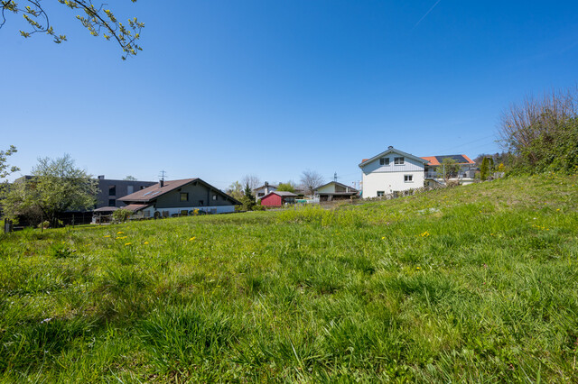 Schönes Grundstück in leichter Hanglage