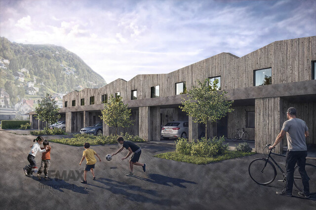 Modern wohnen in Wolfurt: Hochwertige Wohnanlage mit klarer Reihenhausarchitektur in attraktiver Lage / Haus A