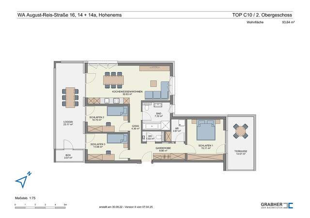 Neubau! 4-Zi-Wohnung in Hohenems zu vermieten! - C10