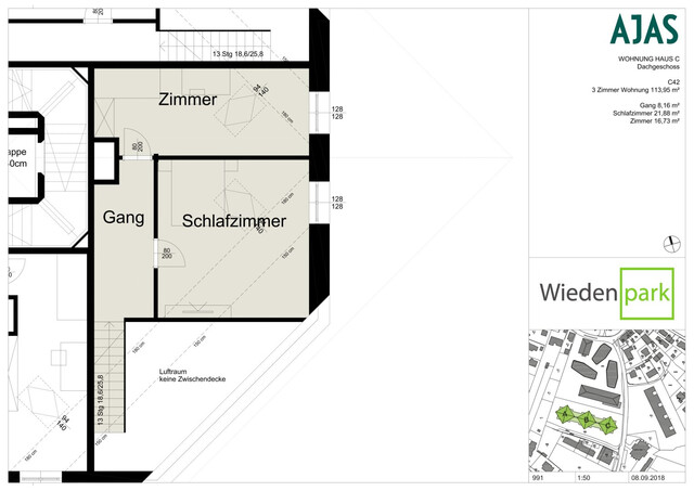 Luxuriös wohnen: 3-Zimmer-Maisonette-Wohnung mit Paketanlage und Service-App