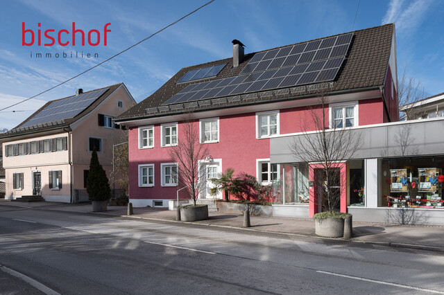 Haus mit weitläufigem Garten und Geschäftslokal