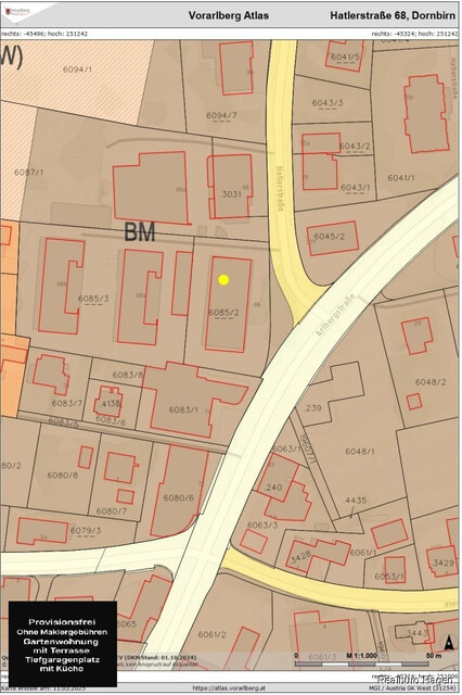 PROVISIONSFREIE Moderne 3-Zimmer-GARTENWOHNUNG in Dornbirn/Hatlerdorf