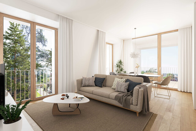 Werthaltige 2-Zimmer-Wohnung mit Aussicht im 3.Geschoss