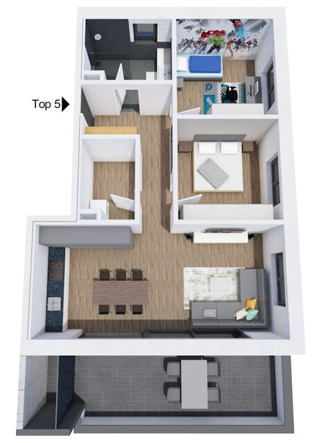 3-Zimmer Dachgeschosswohnung (Top 5)