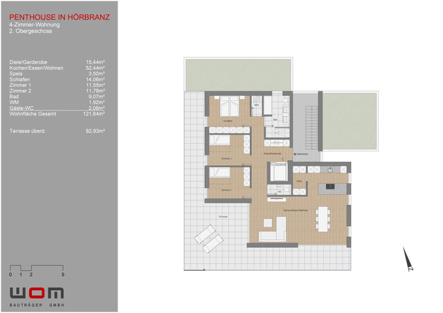 großzügiges Penthouse in Hörbranz 