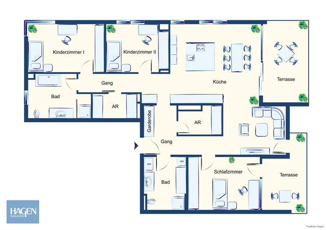 Moderne 4-Zimmer-Wohnung in familienfreundlicher Lage mit traumhafter Aussicht