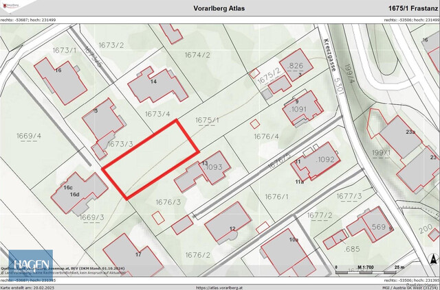 Flexibel teilbares großzügiges Baugrundstück  ca. 562,50  m²
