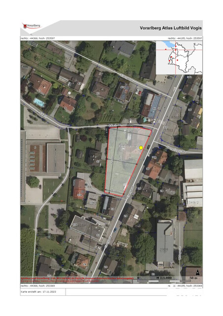 Großes Grundstück in zentraler Lage von Dornbirn