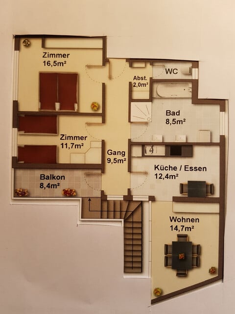 Sonnige 3-Zimmer Wohnung in Thüringerberg per sofort zu vermieten (befristet auf 3 Jahre)