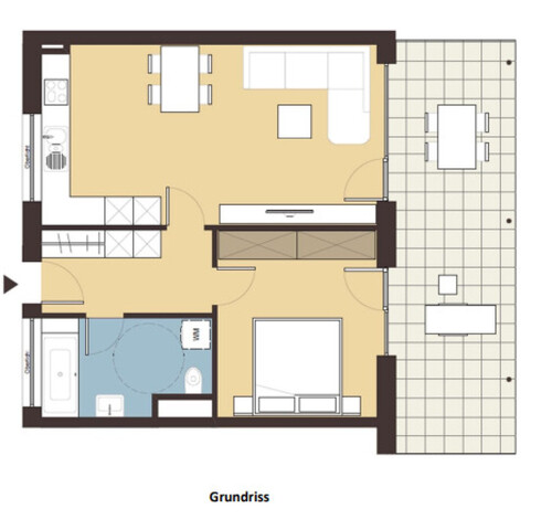 Dornbirn: Moderne 2-Zimmer-Wohnung mit großem Garten und Terrasse