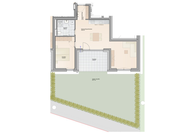2-Zimmer Wohnung mit herrlichem Garten (Top B02)