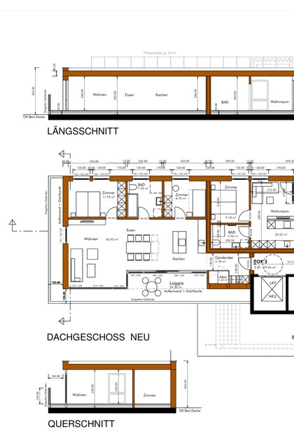 Schöne Penthouse - Wohnung im Herzen von Lustenau 