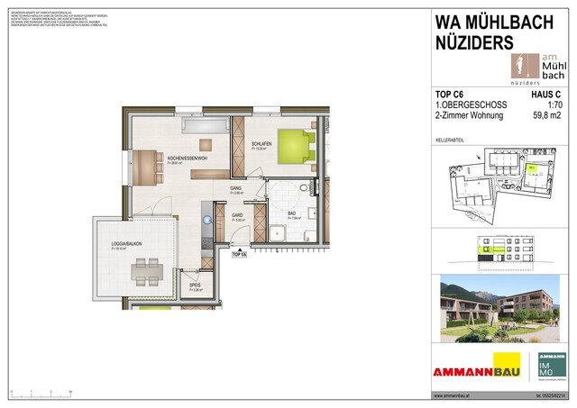 WA Mühlbach TOP C6 Terassenwohnung