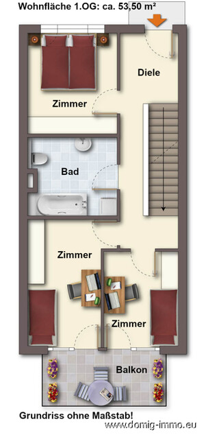 5-Zimmer-Wohnung mit Reihenhaus-Charakter in Fußach