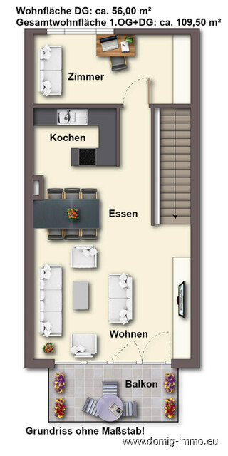 5-Zimmer-Wohnung mit Reihenhaus-Charakter in Fußach