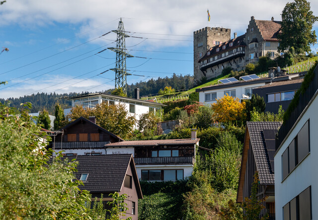 Wolfurt: Grundstück mit Altbestand in Aussichtslage