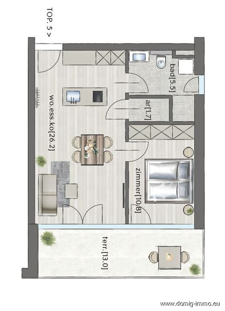 NEUBAU: Attraktive Eigentumswohnung in Toplage | Haus 2 - TOP 5