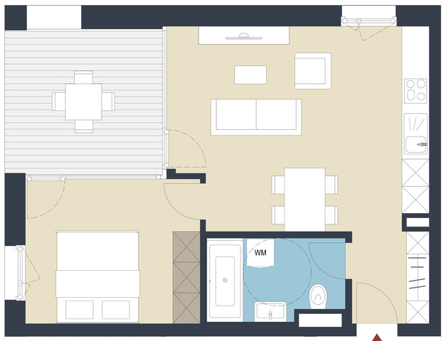 2-Zimmer-Wohnung mit Loggia zu verkaufen (Top 48)