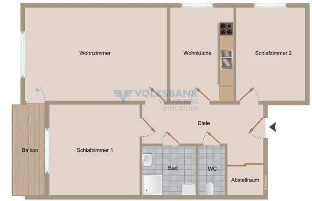 Zentrumsnahe Wohnung mit viel Platz!