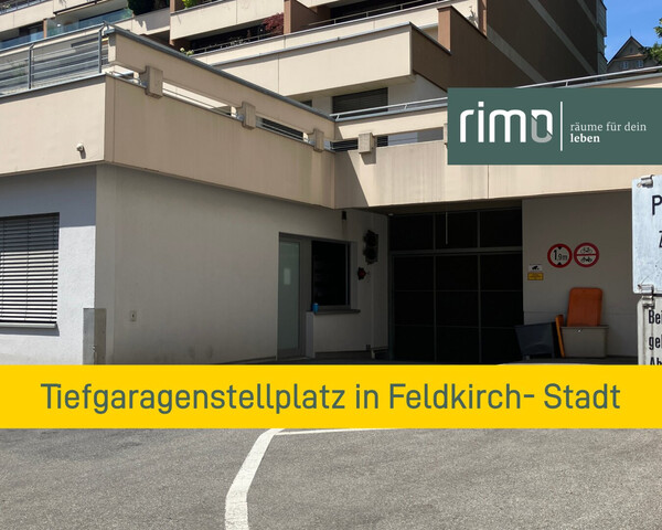 Tiefgaragenstellplätze in zentraler Lage von Feldkirch